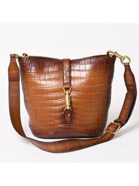 Gucci Shoulder Bag Cross New Jackie Brown Gold